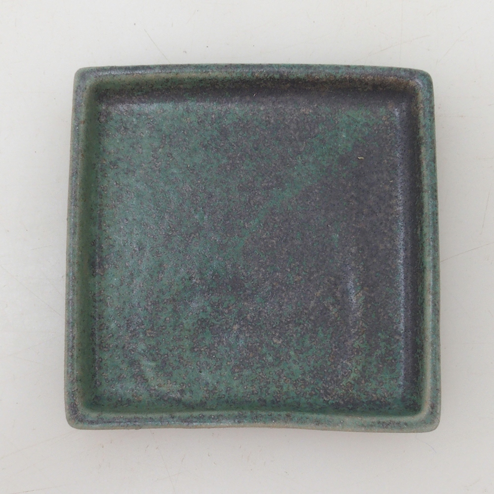 Bonsai-Schale quadratisch S – 8 x 8 x 1 cm – grün