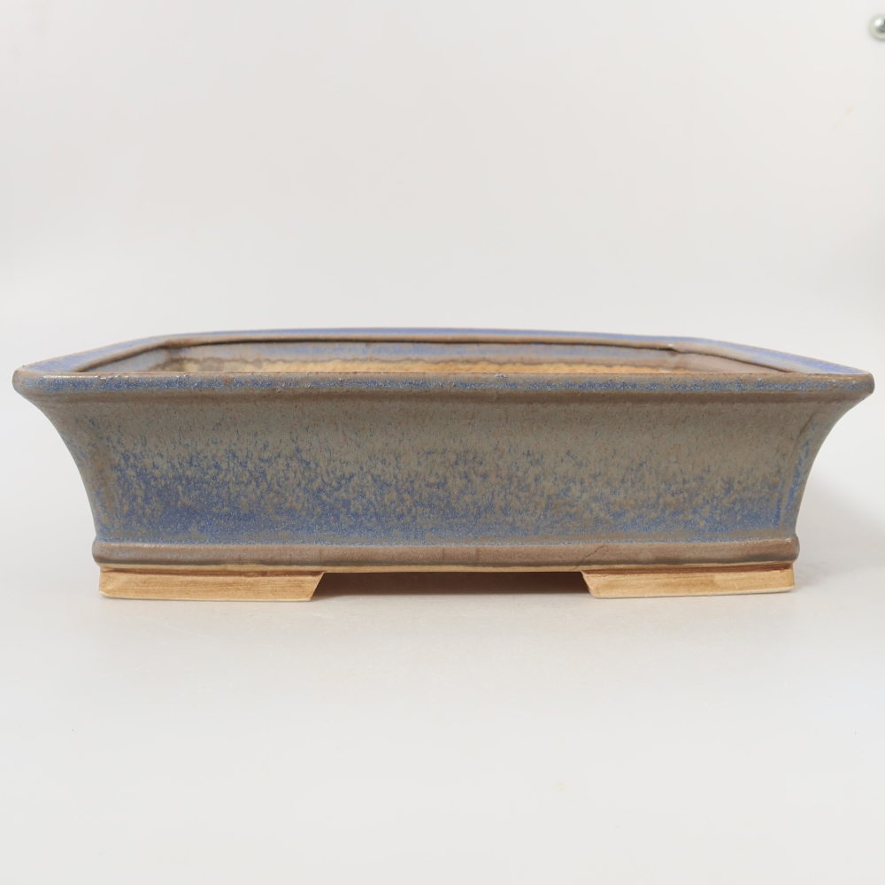 Keramik-Bonsai-Schale 29,5 x 24 x 8 cm, Farbe: Blau