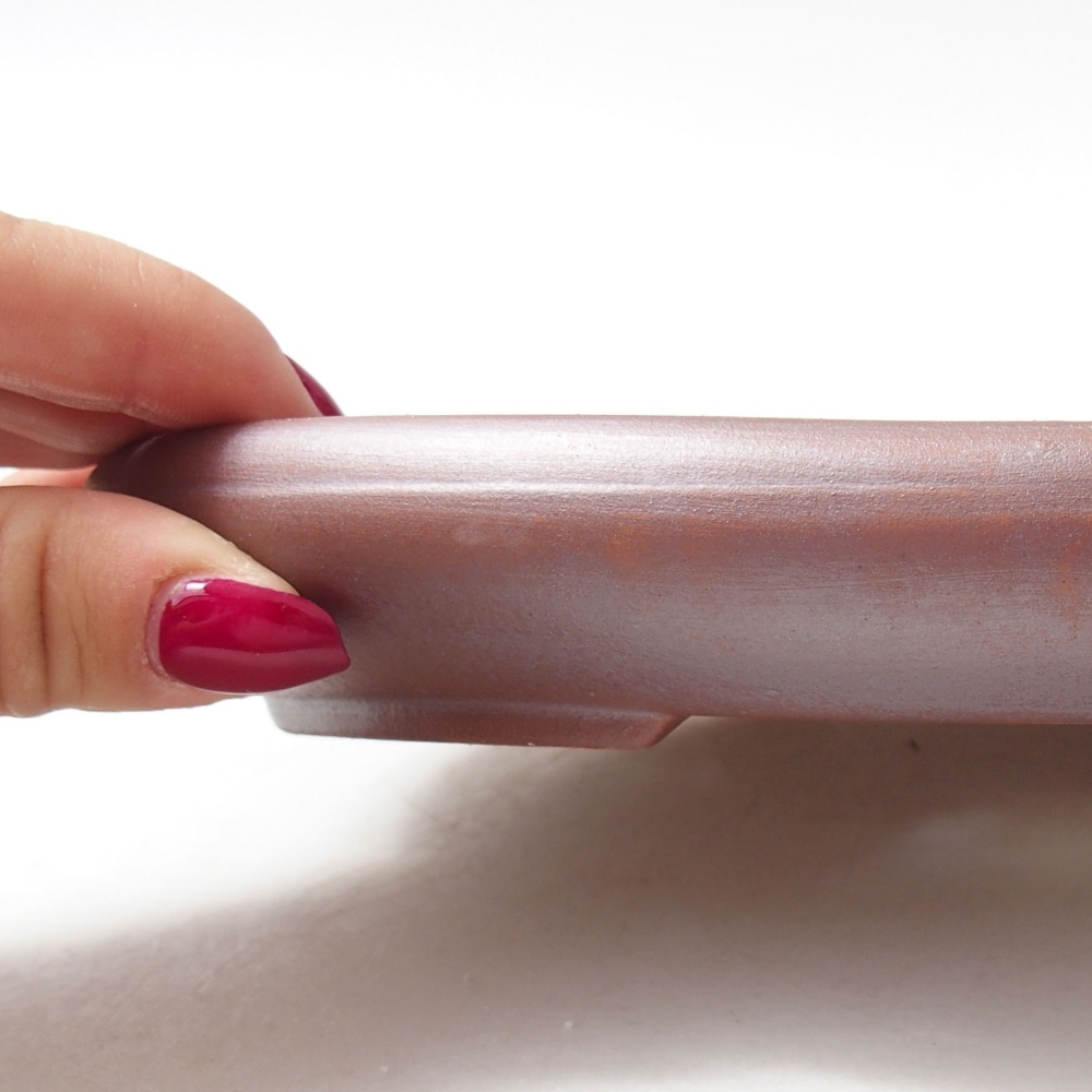 Keramik-Bonsaischale 22 x 16,5 x 3 cm, Farbe metallische