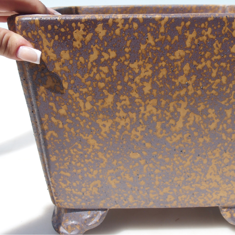 Schale 27,5 x 27,5 x 22,5 cm braun