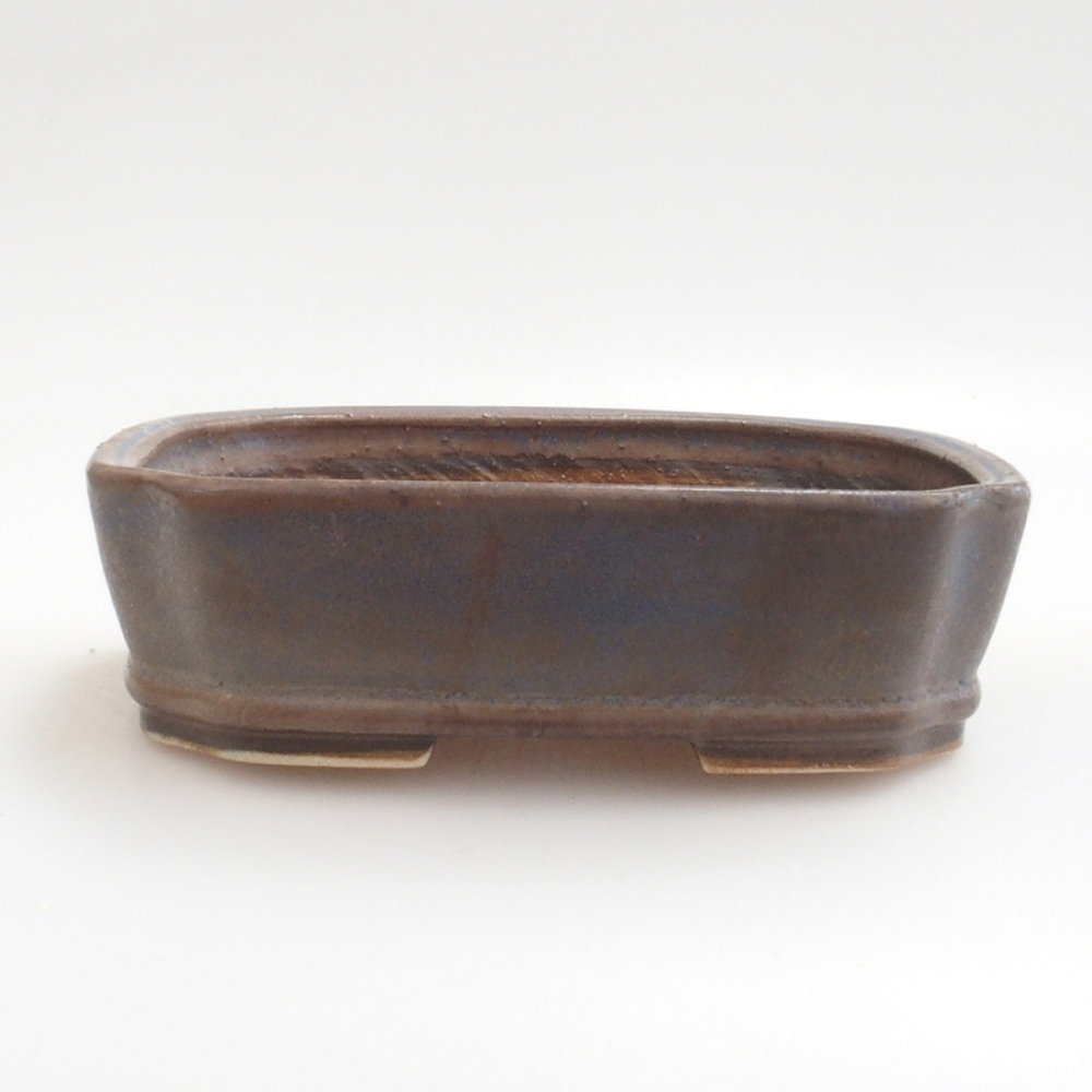 Bonsaischale aus Keramik 17 x 14 x 4,5 cm, Farbe blau