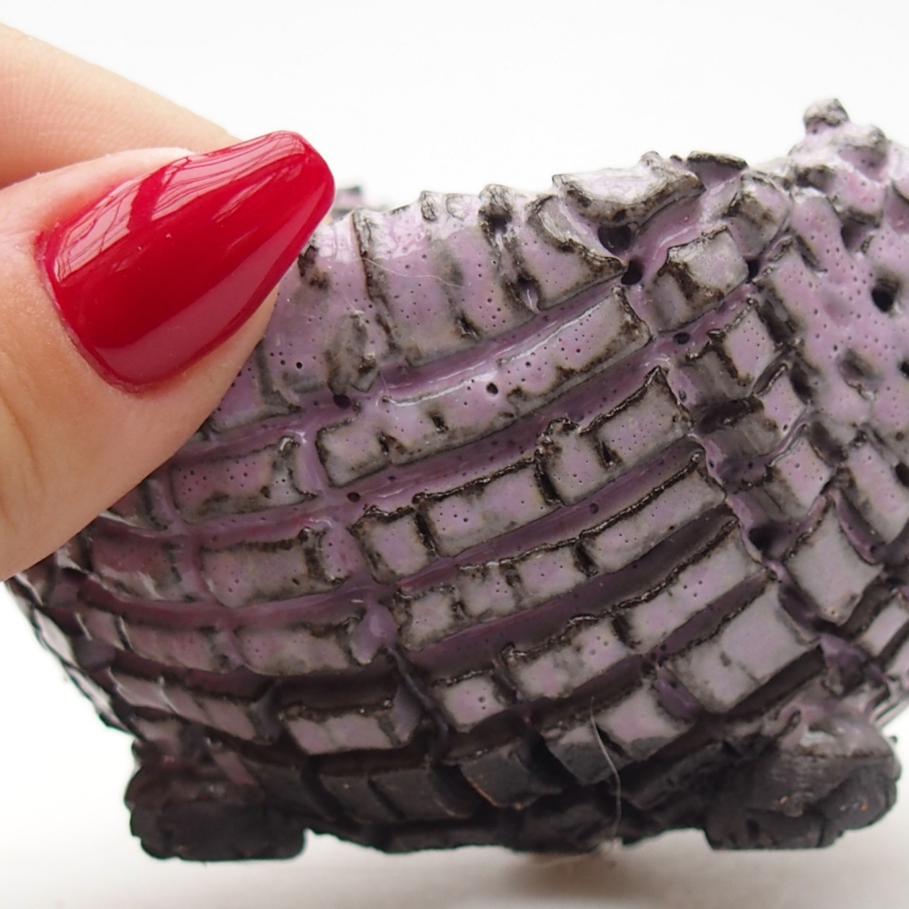 Keramikschale 9 x 8 x 6,5 cm , Farbe lila