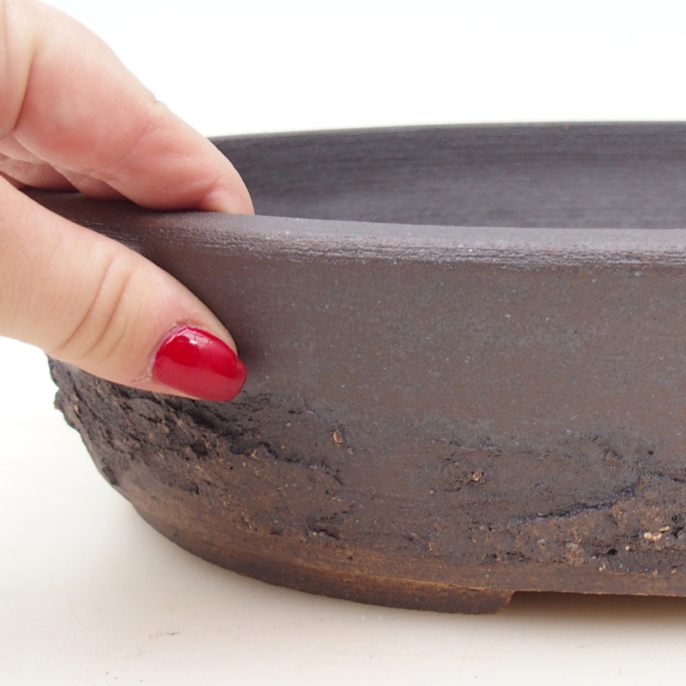 Bonsaischale 32,5 x 26 x 7 cm , Farbe braun