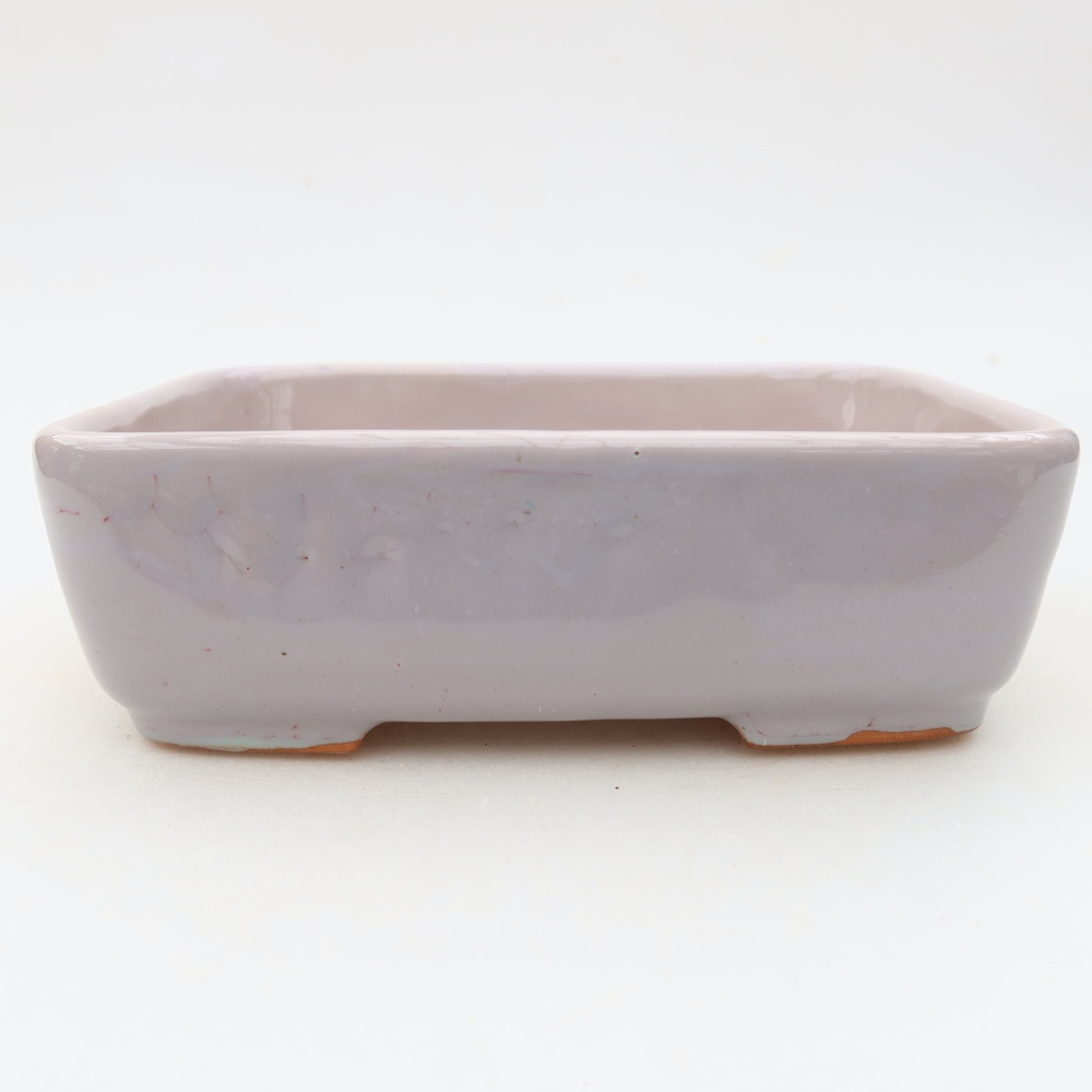 Keramik-Bonsai-Schale 15 x 12,5 x 4,5 cm, Farbe: Violett