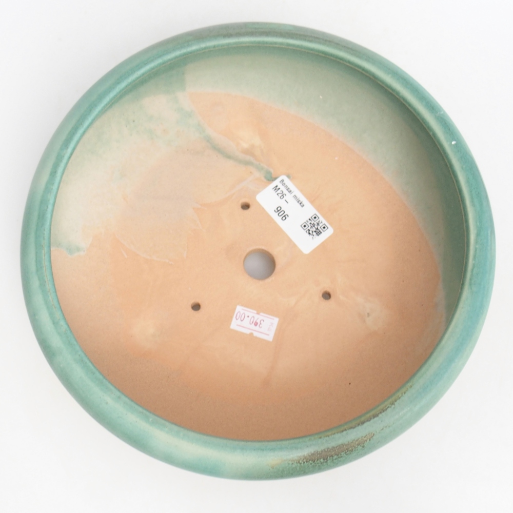 Bonsaischale aus Keramik 21 x 21 x 7 cm, grün