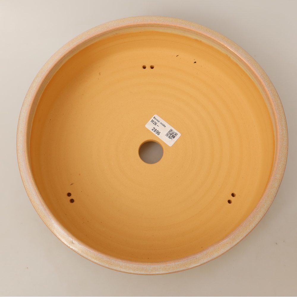 Keramik-Bonsai-Schale 27,5 x 27,5 x 7,5 cm, Farbe: Beige