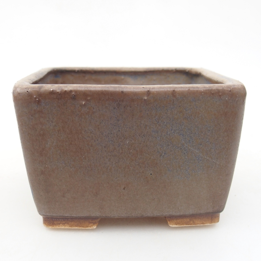 Bonsaischale aus Keramik 8,5 x 8,5 x 5,5 cm, Farbe blau