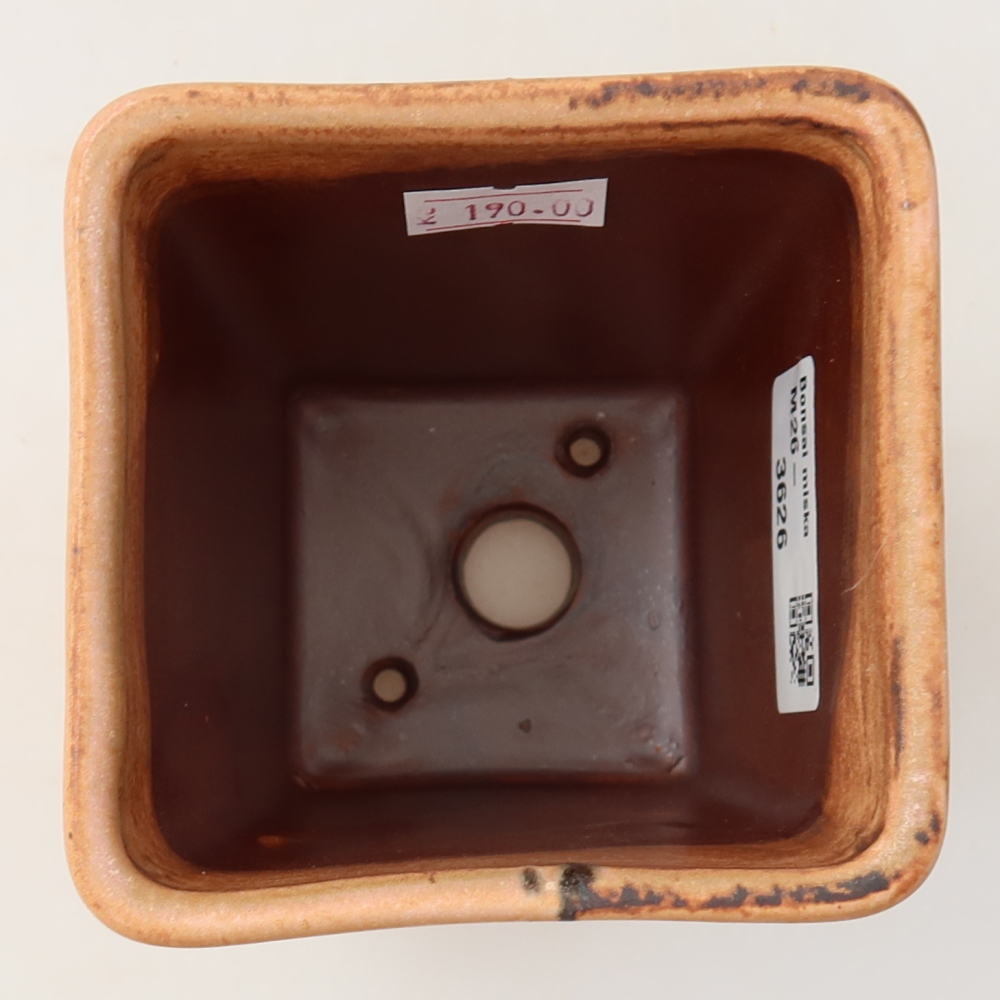 Bonsaischale aus Keramik 8,5 x 8,5 x 11 cm, rosa