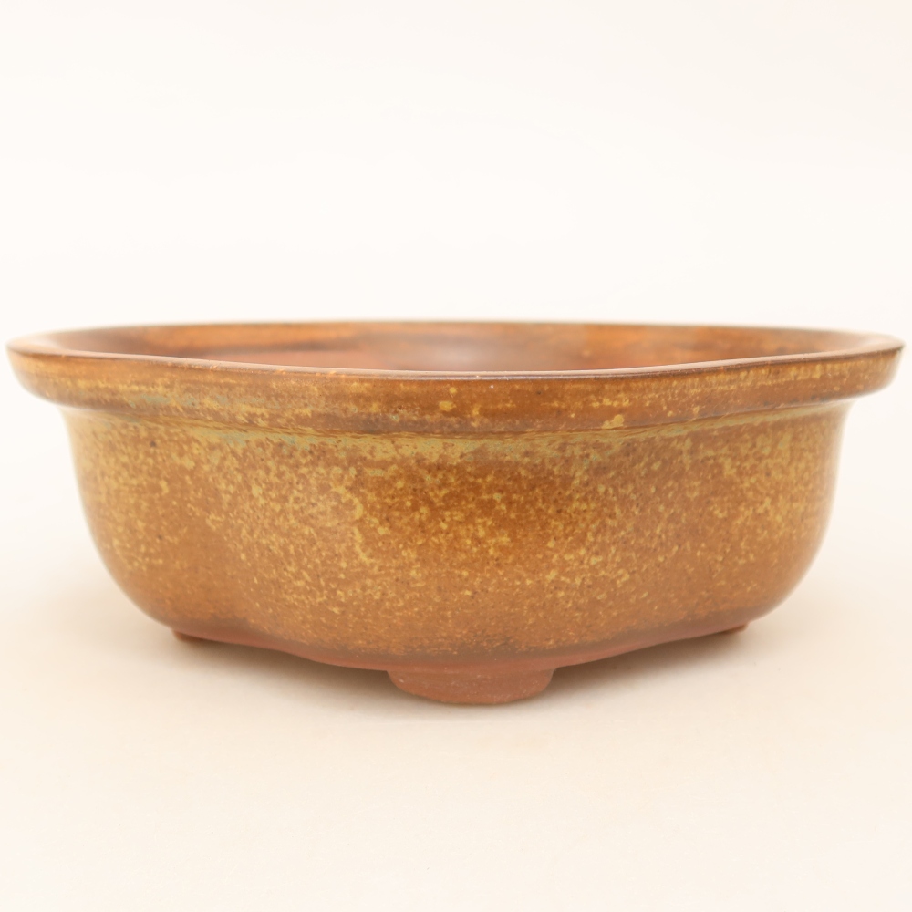 Keramikschale  16,5 x 14,5 x 6 cm, Farbe: braun
