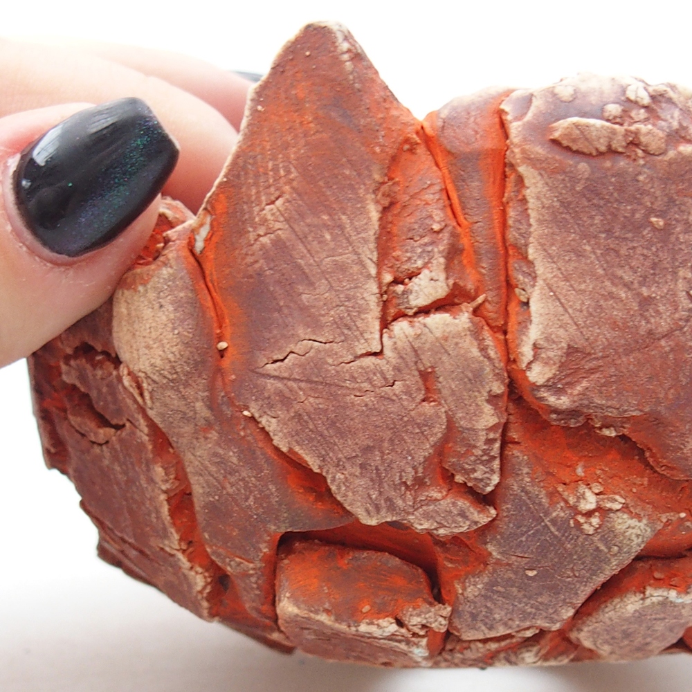 Keramikschale 11 x 11 x 6,5 cm , Farbe orange