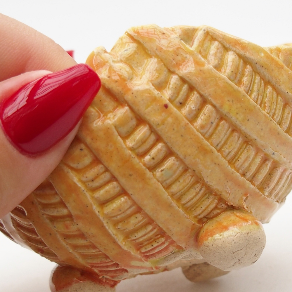 Keramikschale 9 x 8 x 6 cm , gelb