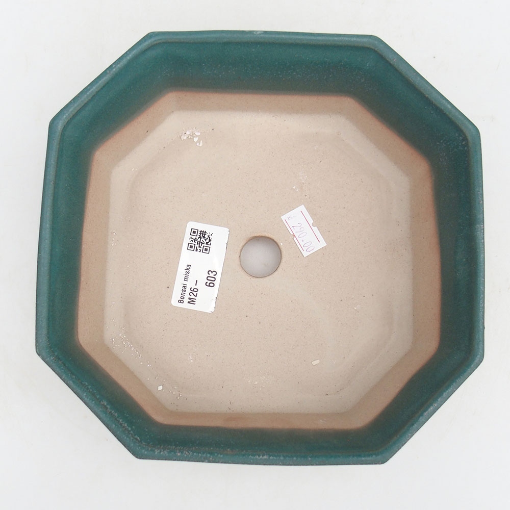 Bonsaischale aus Keramik 17,5 x 17,5 x 6 cm, Farbe blau