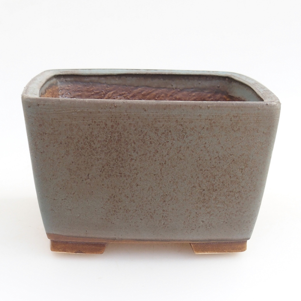 Bonsaischale aus Keramik 15 x 15 x 9,5 cm,  Farbe blue