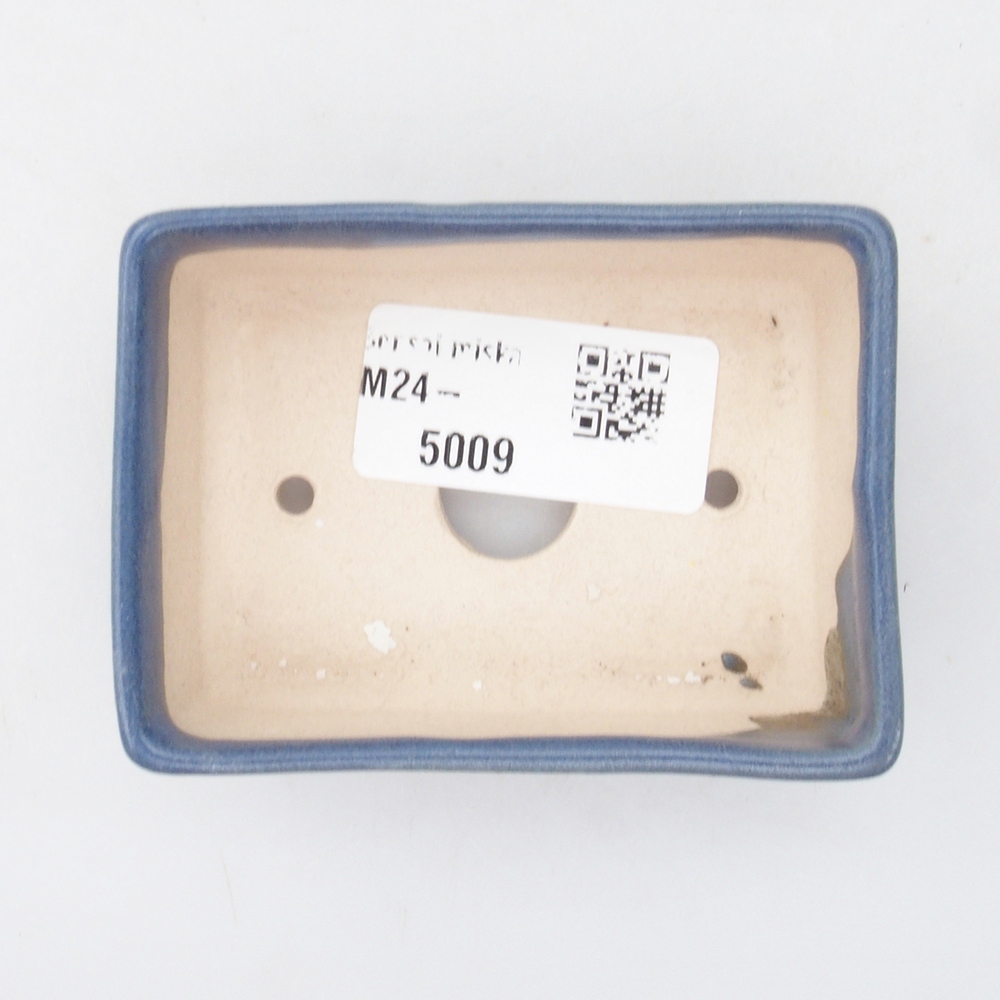 Mini-Bonsaischale 8 x 5,5 x 2,5 cm, Farbe blau