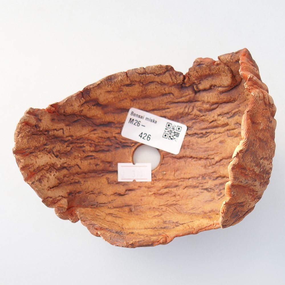 Keramikschale 14 x 11 x 12,5 cm , Farbe orange