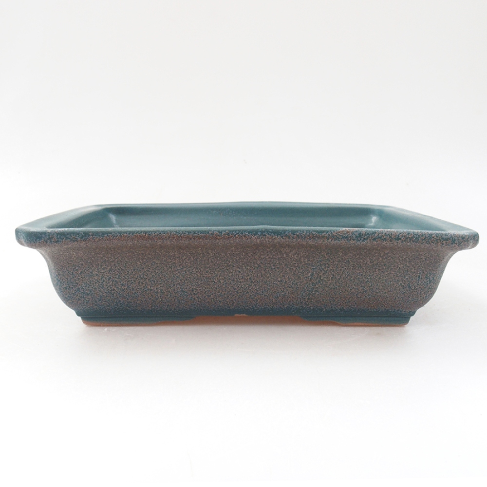 Keramik-Bonsaischale 17,5 x 13 x 4 cm, Farbe blau