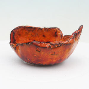 Keramická Skořápka 9 x 8 x 5 cm , barva  oranžová