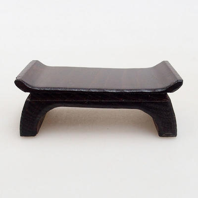 Holztisch unter Bonsai braun 8 x 5 x 3 cm - 1