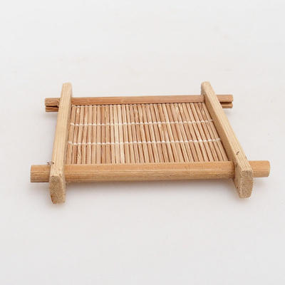 Holztisch unter Bonsai braun 8,5 x 8,5 x 1,3 cm - 1