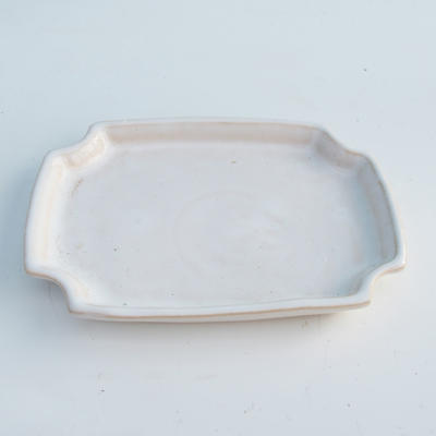 Bonsai Tablett H 01 - 11,5 x 8,5 x 1 cm, weiß - 11,5 x 8,5 x 1 cm - 1