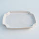 Bonsai Tablett H 01 - 11,5 x 8,5 x 1 cm, weiß - 11,5 x 8,5 x 1 cm - 1/2