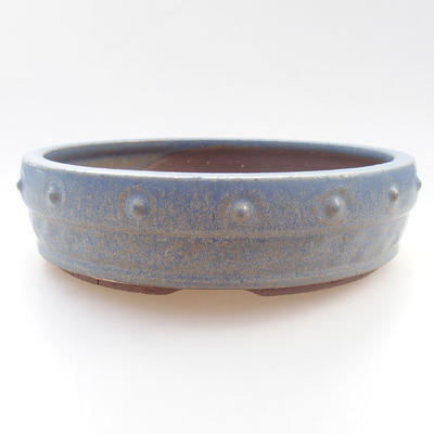 Bonsai-Keramikschale - 16,5 x 16,5 x 4,5 cm, Farbe blau - 1