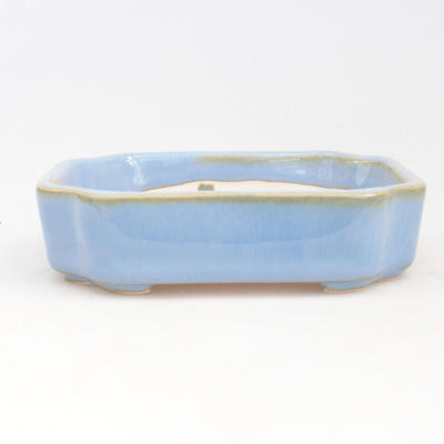Keramische Bonsai-Schale 10 x 8,5 x 2,5 cm, Farbe blau - 1