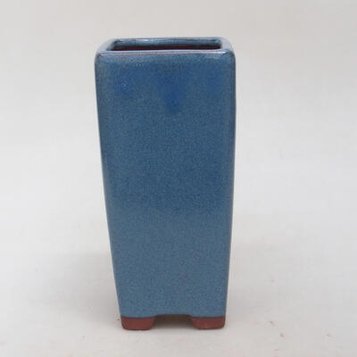 Bonsaischale aus Keramik 7 x 7 x 15 cm, Farbe blau - 1