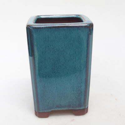Bonsaischale aus Keramik 8,5 x 8,5 x 13 cm, Farbe blau - 1