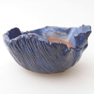Keramikschale 9 x 9 x 5 cm, Farbe blau - 1