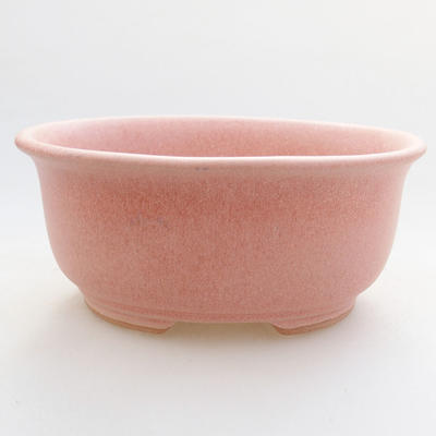 Keramik Bonsai Schüssel 11,5 x 10 x 5 cm, Farbe rosa - 1