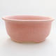 Keramik Bonsai Schüssel 11,5 x 10 x 5 cm, Farbe rosa - 1/4