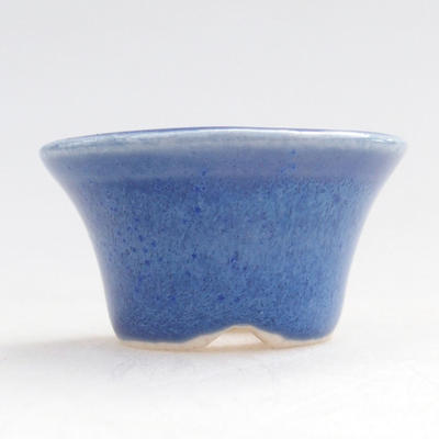 Mini Bonsai Schüssel 3,5 x 3,5 x 2 cm, Farbe blau - 1