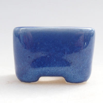 Mini Bonsai Schüssel 3 x 3 x 2,5 cm, Farbe blau - 1