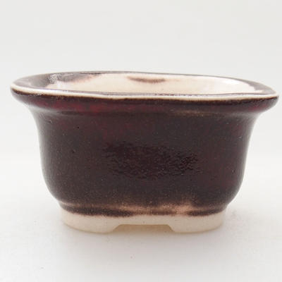 Mini Bonsai Schüssel 5,5 x 4,5 x 3 cm, Farbe rot - 1