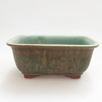 Keramische Bonsai-Schale 13 x 10 x 5,5 cm, Farbe grün - 1