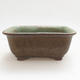 Keramische Bonsai-Schale 13 x 10 x 5,5 cm, Farbe grün - 1/4