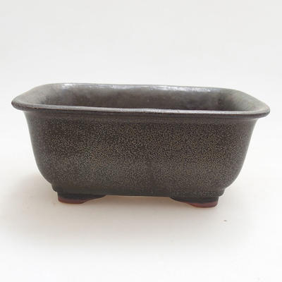 Keramische Bonsai-Schale 13 x 10 x 5,5 cm, graue Farbe - 1