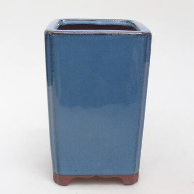 Bonsaischale aus Keramik 8,5 x 8,5 x 13 cm, Farbe Blau - 1