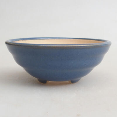 Bonsaischale aus Keramik 9 x 9 x 3,5 cm, Farbe blau - 1