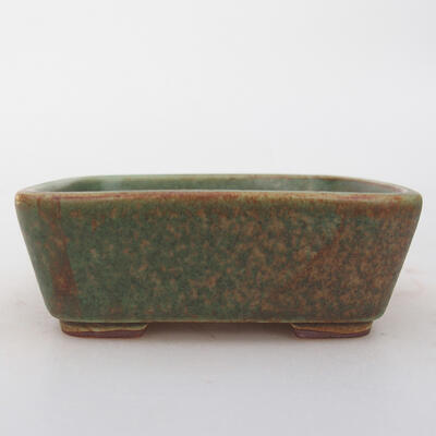 Keramik-Bonsaischale 10 x 8,5 x 3,5 cm, Farbe grün - 1