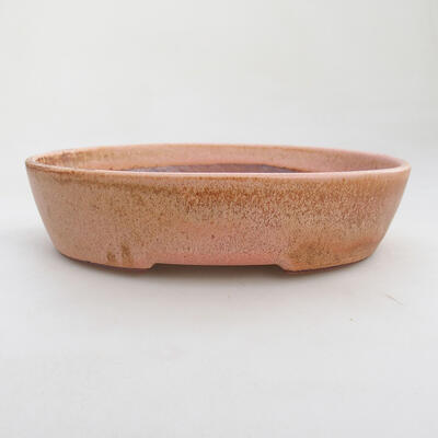 Bonsaischale aus Keramik 16,5 x 13,5 x 4 cm, Farbe Rosa - 1