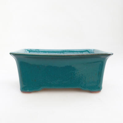 Bonsaischale aus Keramik 17,5 x 14,5 x 7 cm, Farbe grün - 1