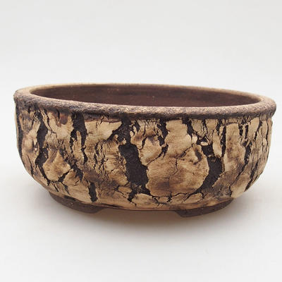 Keramik Bonsai Schüssel 15 x 15 x 6 cm, Farbe rissig - 1