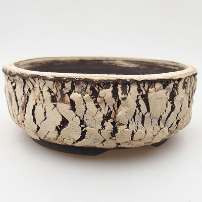 Keramik Bonsai Schüssel 16 x 16 x 6 cm, Farbe rissig - 1