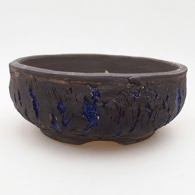 Keramische Bonsai-Schale 16 x 16 x 6,5 cm, Farbe rissig - 1