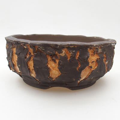 Keramische Bonsai-Schale 18 x 18 x 7 cm, Farbe rissig - 1