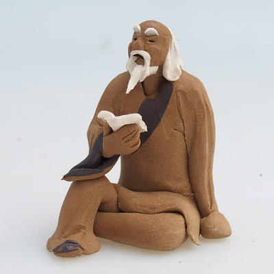 Keramik Figur - ein Weiser mit einem Buch - 1