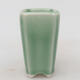 Keramik-Bonsaischale 4 x 4 x 8 cm, Farbe grün - 1/3