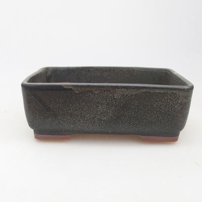 Keramische Bonsai-Schale 14,5 x 10,5 x 5 cm, graue Farbe - 1